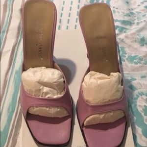 Charles David leather lilac sandals